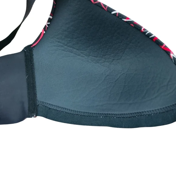 Balenciaga Red and Black Full Coverage Bra - Picture 3 of 4